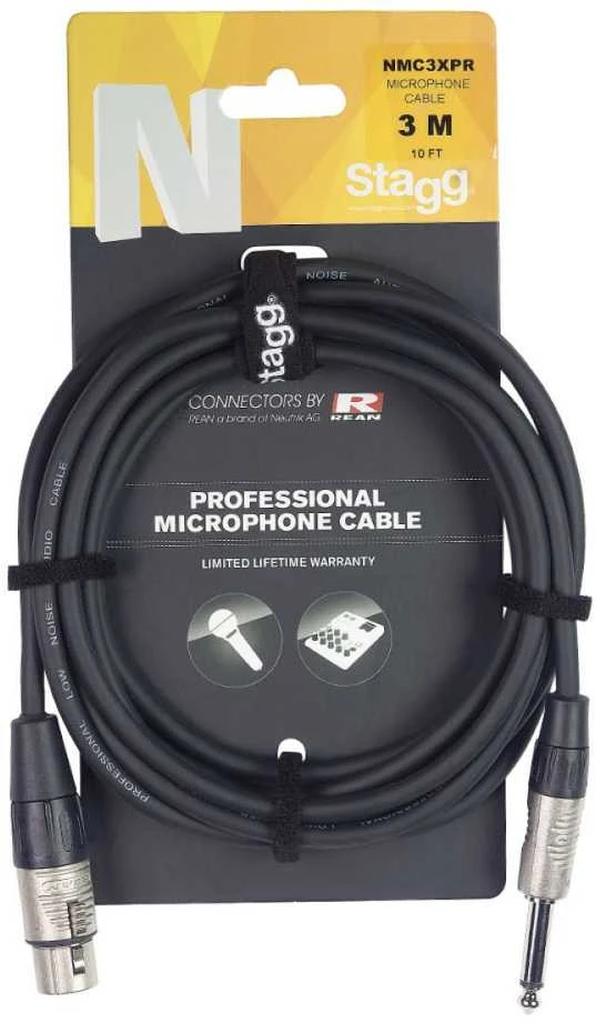 Audio kabelis Stagg REAN XLR /f - 6.35mm Jack TS 10m