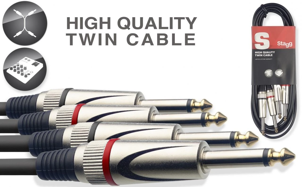 Audio kabelis Stagg STC10P, 10m