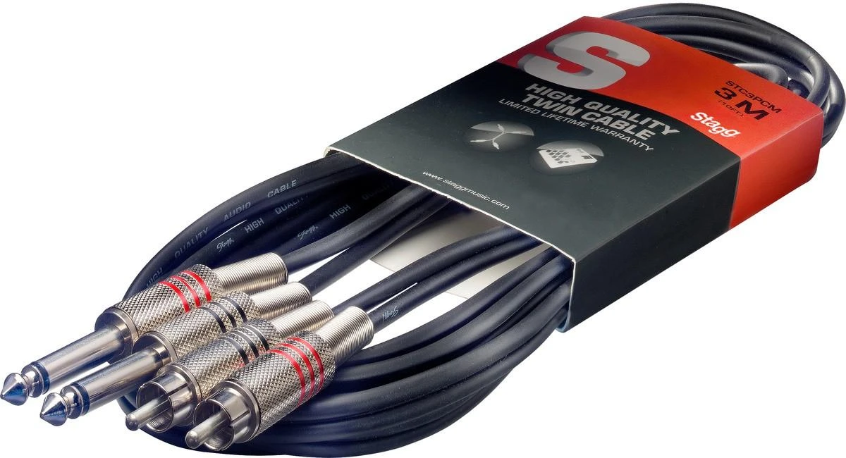 Audio kabelis Stagg STC6PCM, 6m