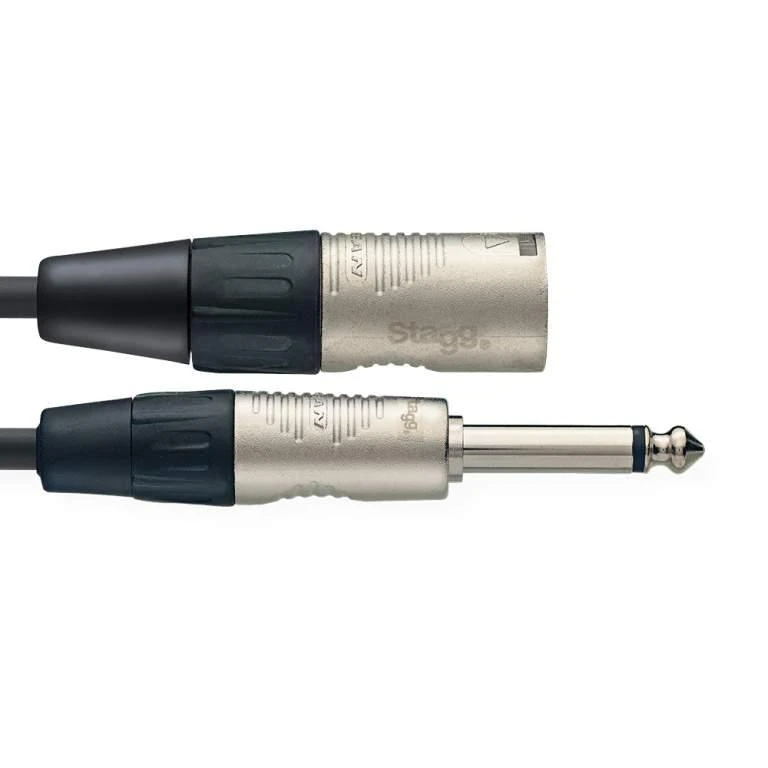 Audio kabelis XLR/mono Jack (m/m) Stagg NAC3PXMR, 3 m