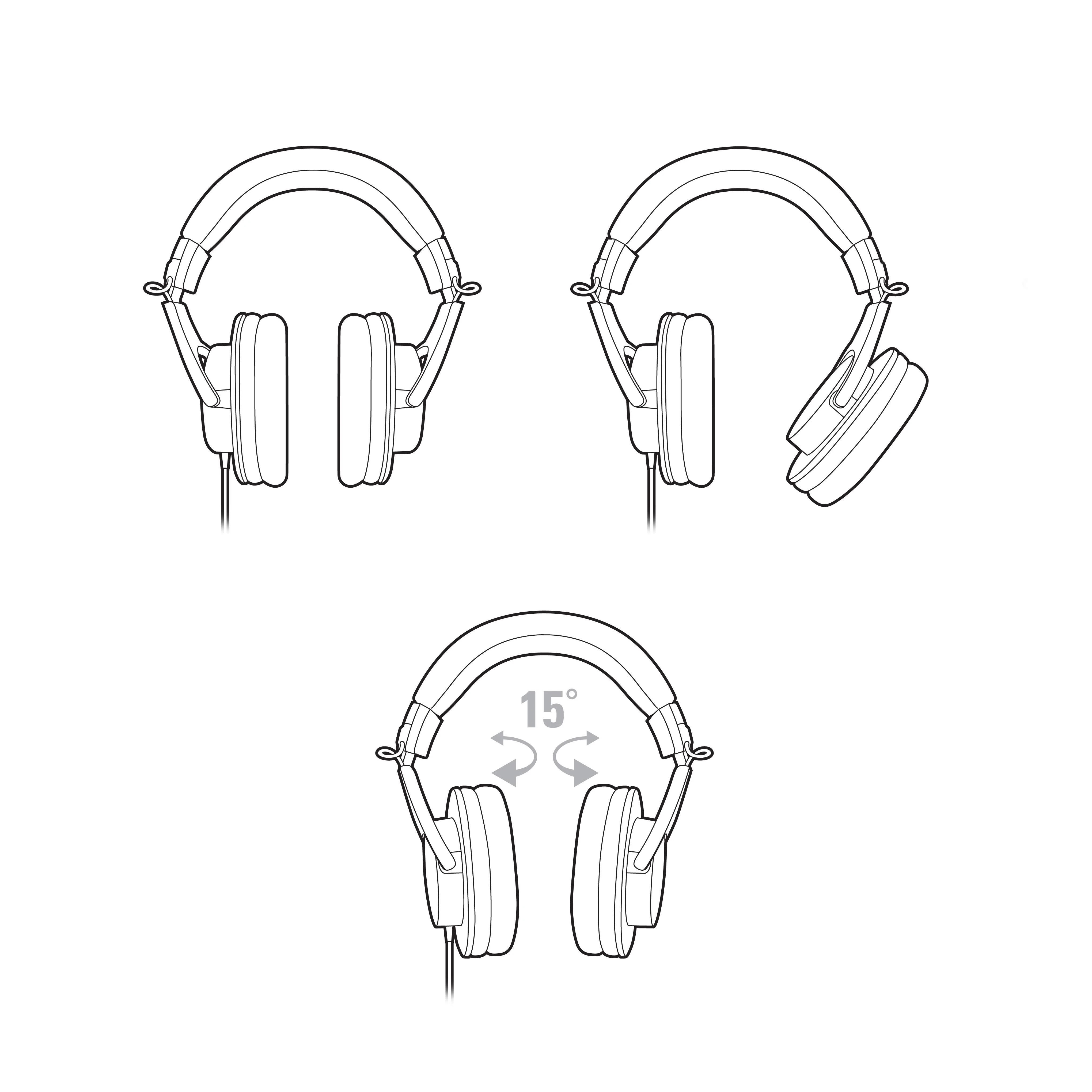 Audio-Technica ATH-M20X profesionalios monitorinės ausinės, Juodos spalvos