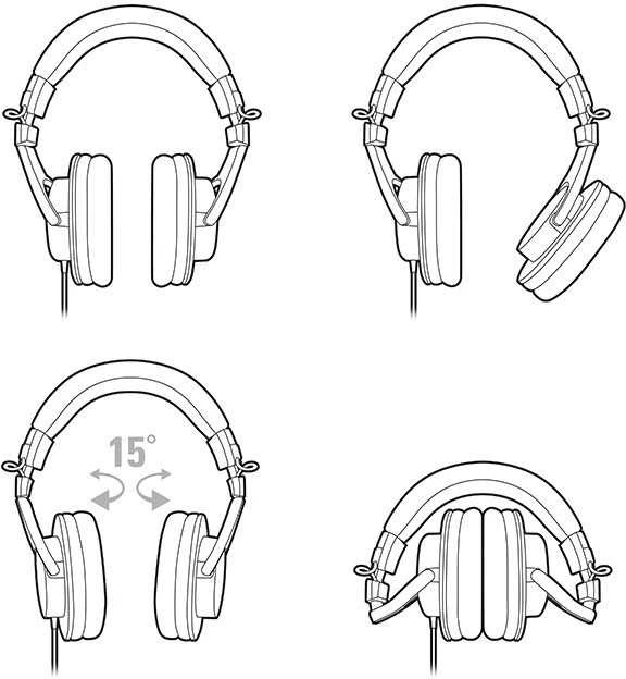 Profesionalios Monitorinės ausinės Audio-Technica ATH-M50X, juodos
