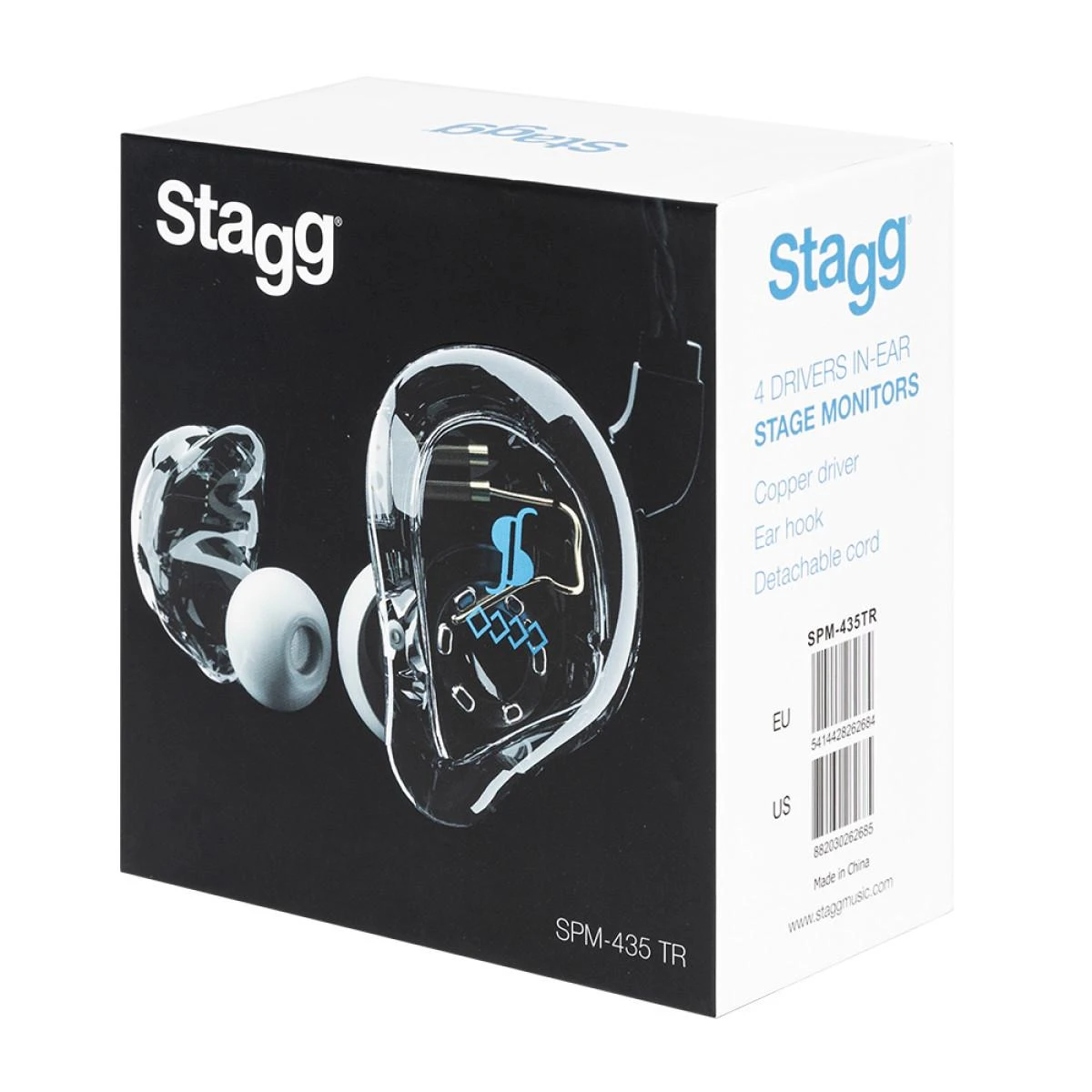Ausinės į ausis įkišamos Stagg SPM-435 TR (permatomos)