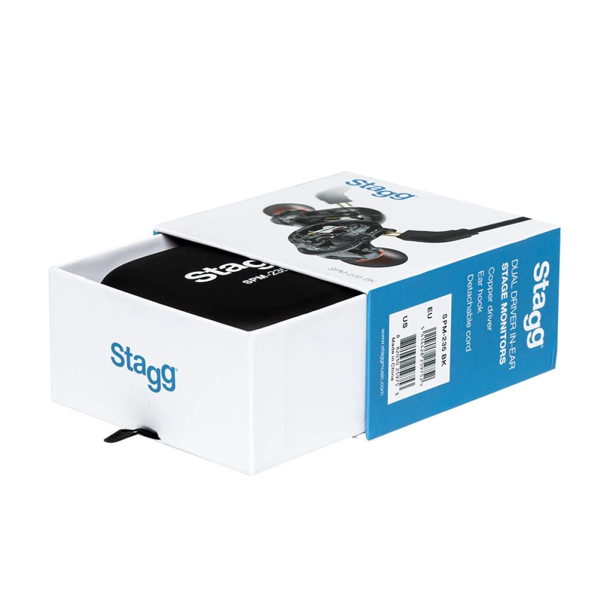 Ausinės į ausis įkišamos Stagg SPM-235 TR (permatomos)
