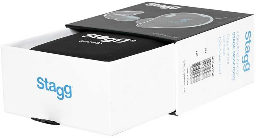 Ausinės į ausis įkišamos Stagg SPM-435 BK (juodos)
