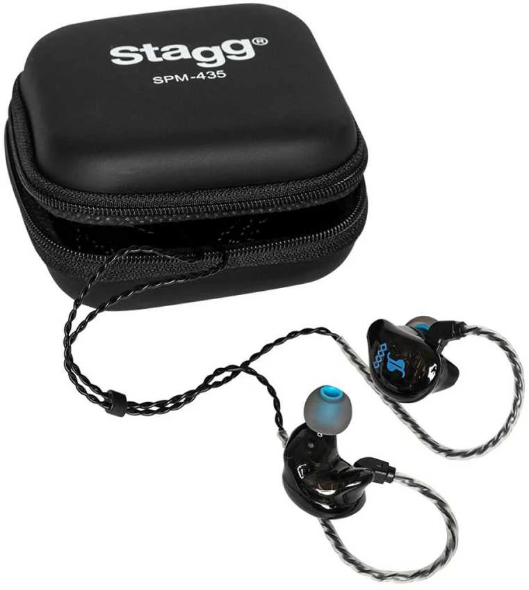 Ausinės į ausis įkišamos Stagg SPM-435 BK (juodos)