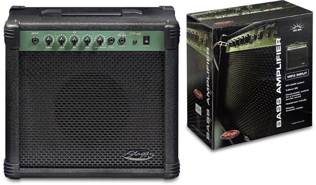 Bosinės gitaros stiprintuvas Stagg 20 BA EU