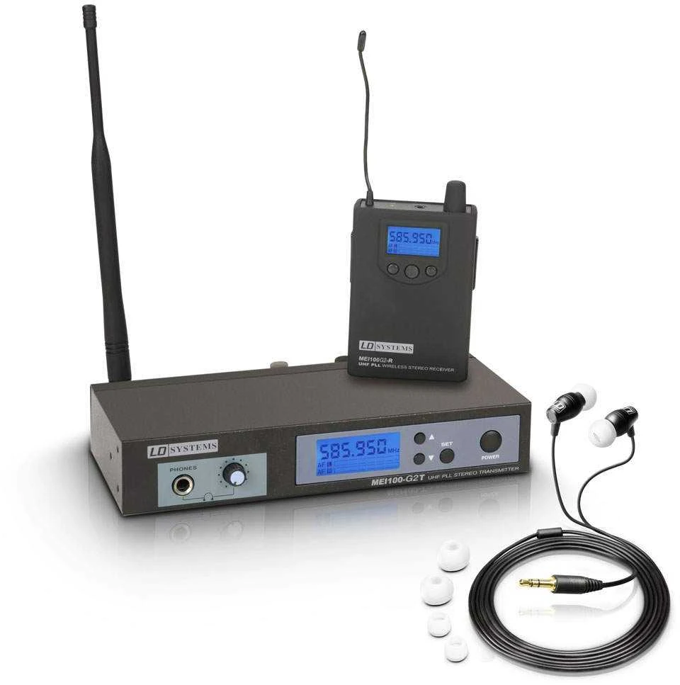 LD Systems MEI 100 G2 B 5 - In-Ear Monitoring System wireless band 5 584 - 607 MHz