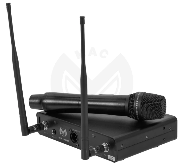 Bevielio mikrofono sistema Mac Mah UHF 1000M