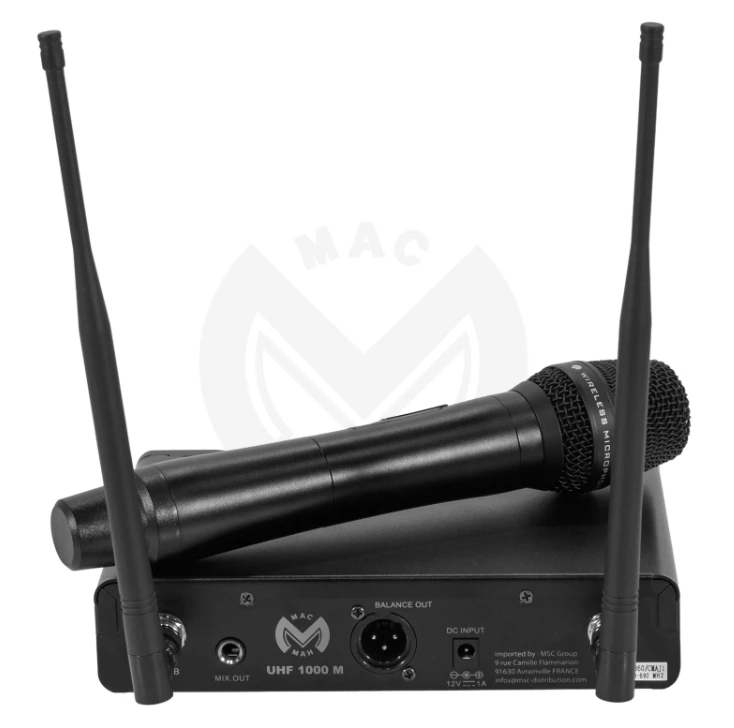 Bevielio mikrofono sistema Mac Mah UHF 1000M