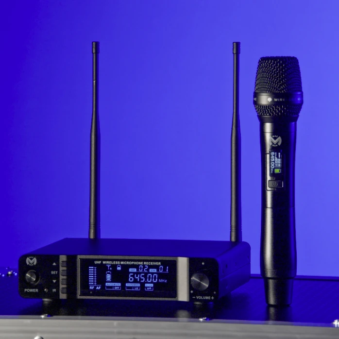 Bevielio mikrofono sistema Mac Mah UHF 1000M