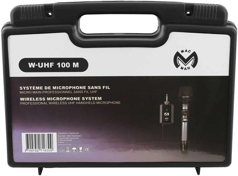 Bevielis mikrofonas su imtuvu Mac Mah W-UHF 100M