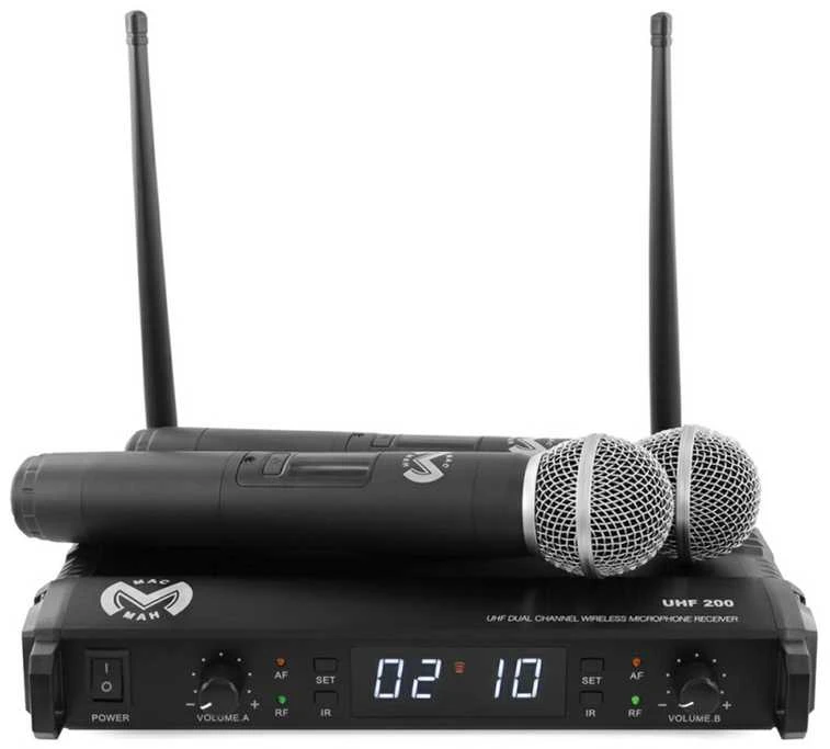 Bevielių mikrofonų sistema Mac Mah UHF 200 M