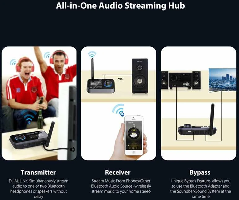 Bluetooth imtuvas Omnitronic BDT-5.0