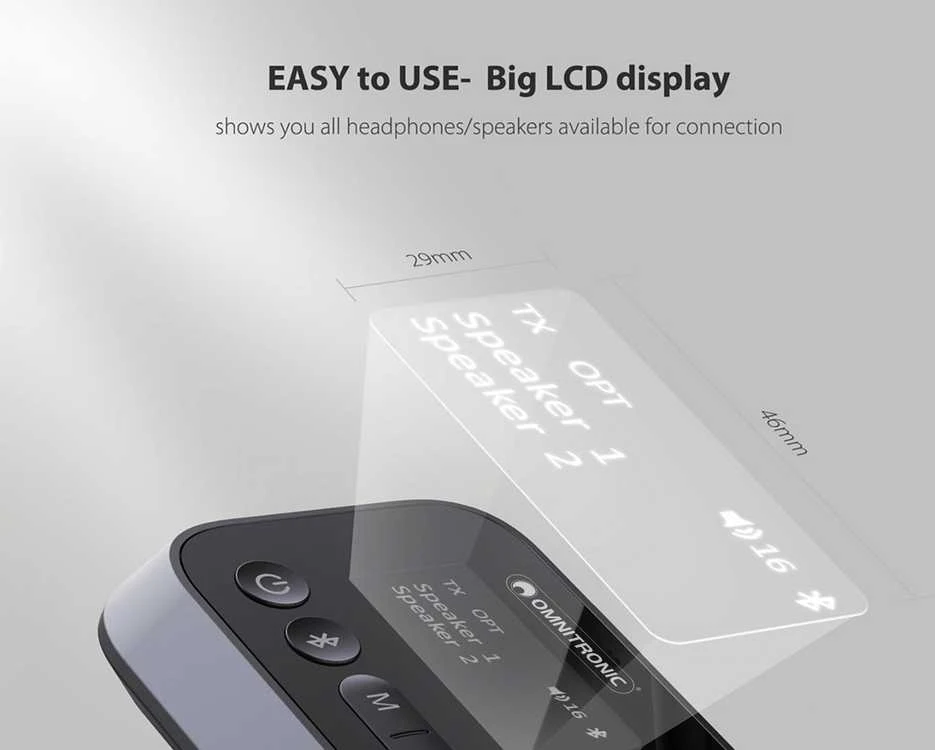 Bluetooth imtuvas Omnitronic BDT-5.0