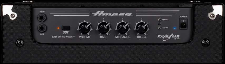 Bosinės gitaros stiprintuvas Ampeg RB108