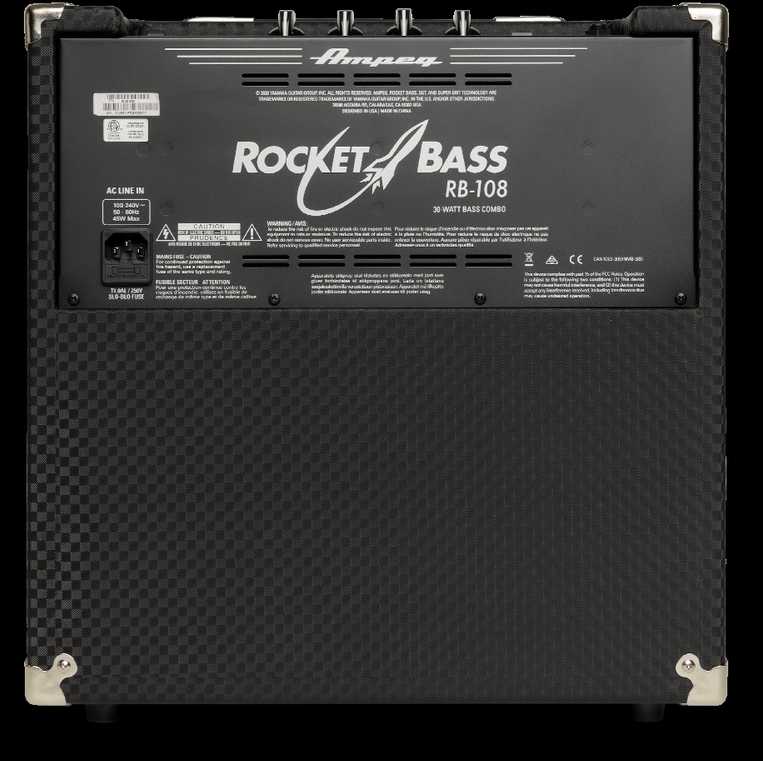 Bosinės gitaros stiprintuvas Ampeg RB108