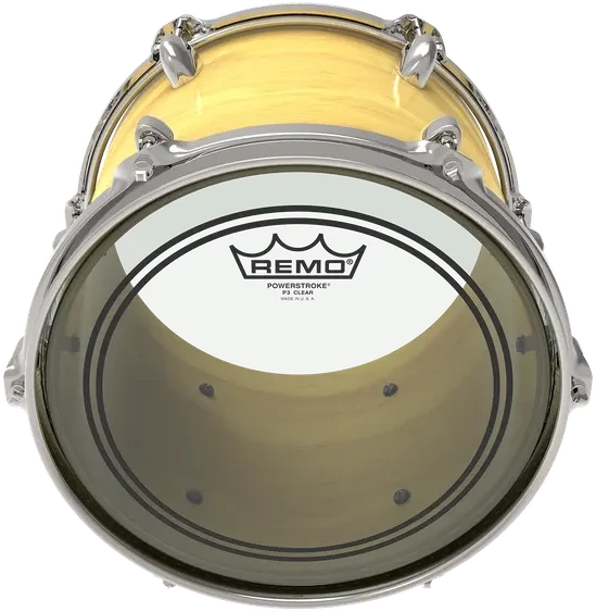 Būgno plastikas Remo Powerstroke 3 Clear 12" P3-0312-BP