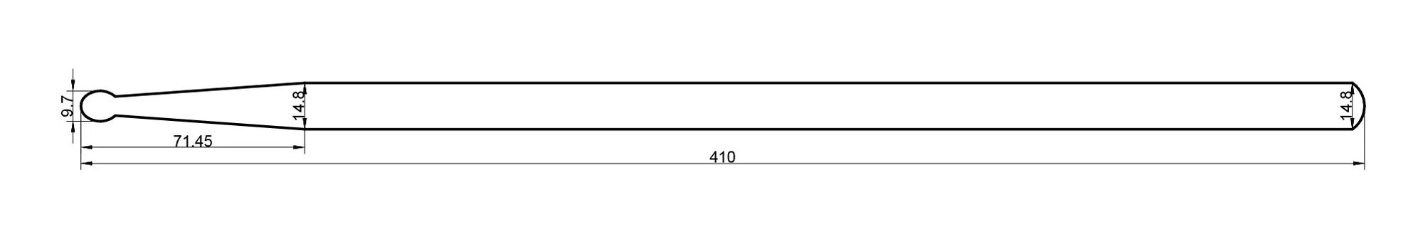 Būgnų lazdelės Rohema Rounded Tip WZ 707