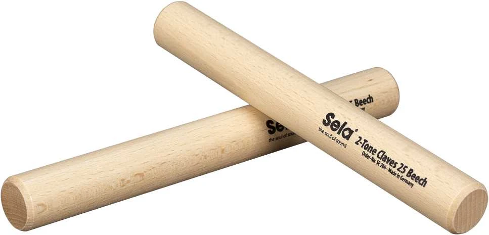 Buko medžio toninės lazdelės Sela Beech Claves SE 286, 25mm diametro