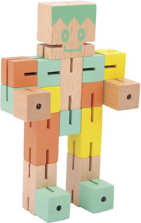 Dėlionė Fridolin "Berniukas-1" žalia, geltona, oranžinė