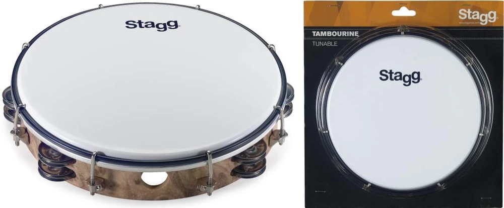 Derinamas tamburinas 25 cm Stagg TAB-210P/WD