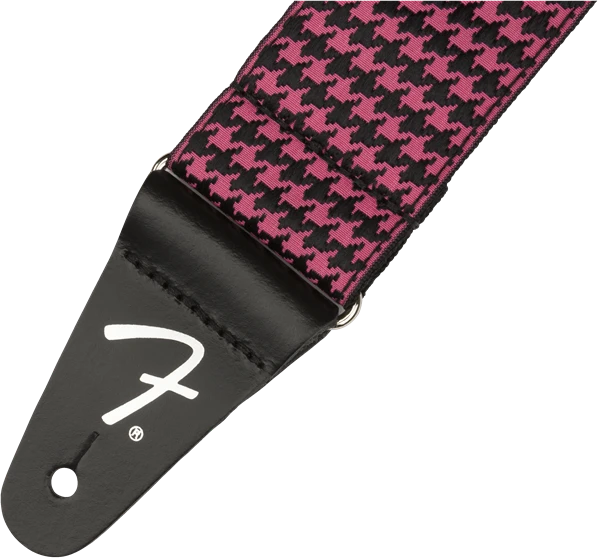 Diržas gitarai Fender Houndstooth Jacquard, rožinė spalva