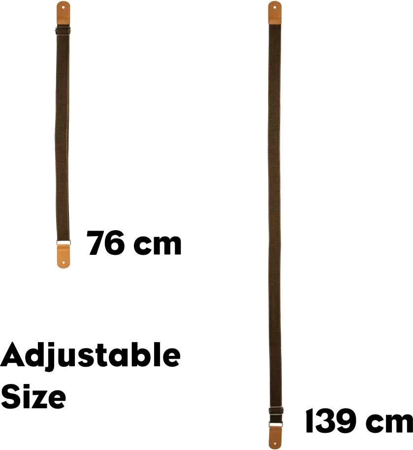 Diržas ukulelei Cascha Cotton rudas HH 2201