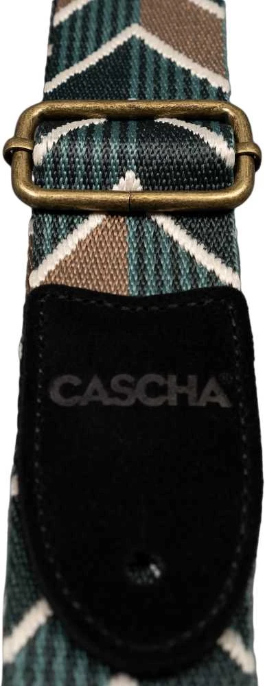 Diržas ukulelei Cascha Jacquard - Ethnic žalias CUS-JW2