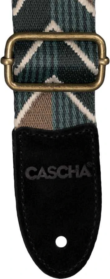 Diržas ukulelei Cascha Jacquard - Ethnic žalias CUS-JW2