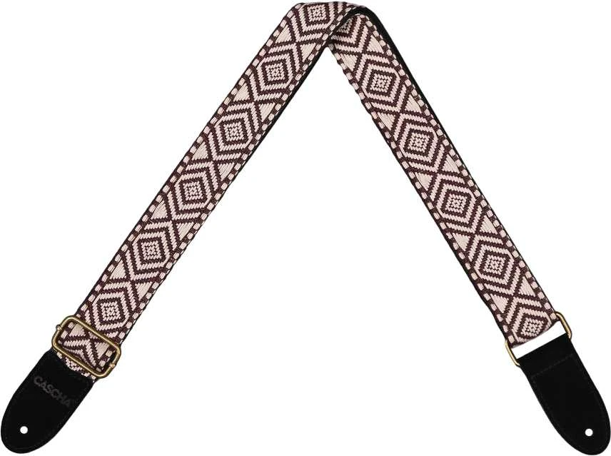 Diržas ukulelei Cascha Jacquard - Ethnic Brown CUS-JW6