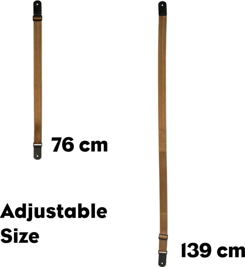 Diržas ukulelei Cascha Nylon - rudas HH 2203