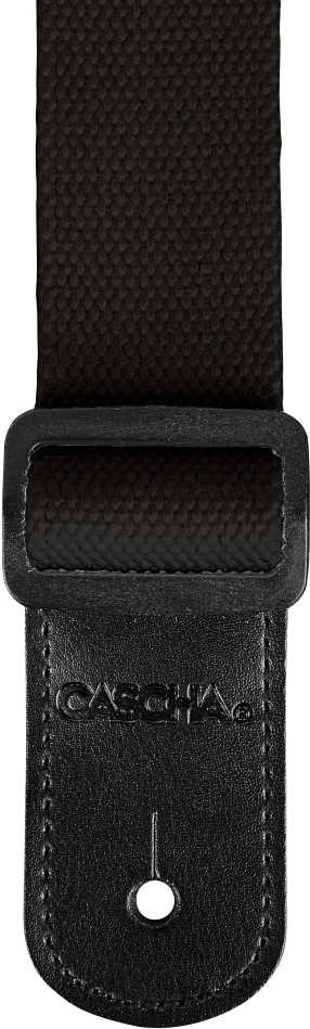 Diržas ukulelei Cascha Poly-Cotton juodas HH 2292