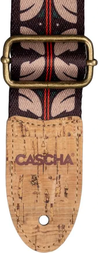 Diržas ukulelei Cascha Vegan - Ethnic Raudona Stripes CUS-VC10