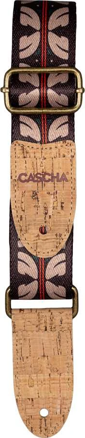 Diržas ukulelei Cascha Vegan - Ethnic Raudona Stripes CUS-VC10