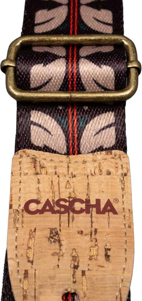Diržas ukulelei Cascha Vegan - Ethnic Raudona Stripes CUS-VC10
