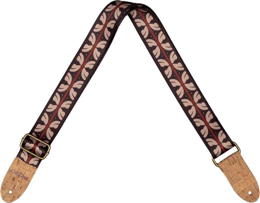 Diržas ukulelei Cascha Vegan - Ethnic Raudona Stripes CUS-VC10