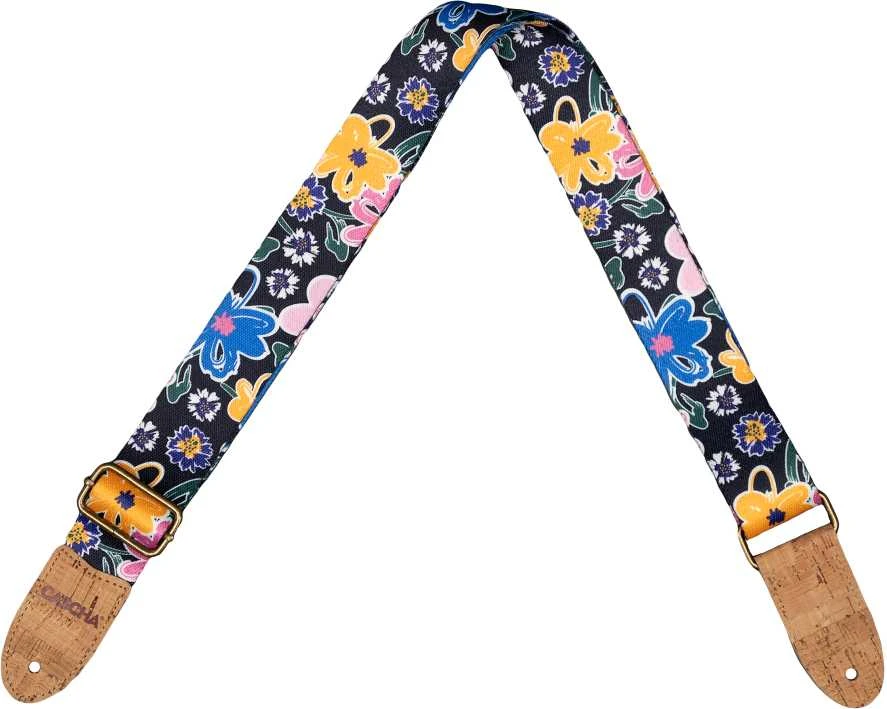 Diržas ukulelei Cascha Vegan - Floral Sketch CUS-VC5
