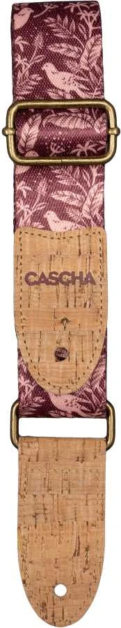 Diržas ukulelei Cascha Vegan - Mauve Birds CUS-VC1