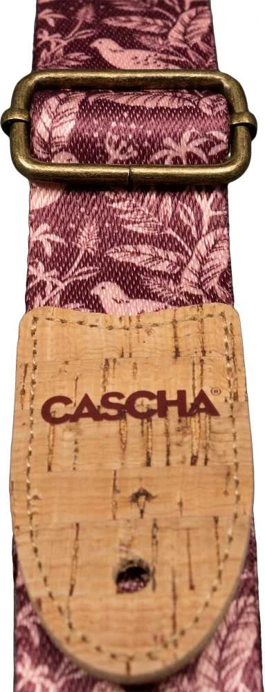 Diržas ukulelei Cascha Vegan - Mauve Birds CUS-VC1