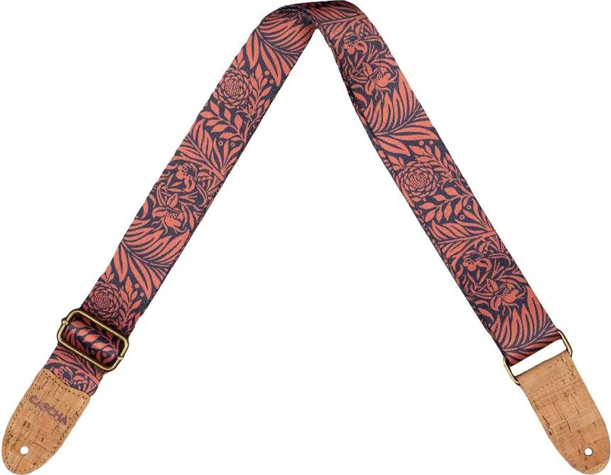 Diržas ukulelei Cascha Vegan - Rose Jungle CUS-VC7