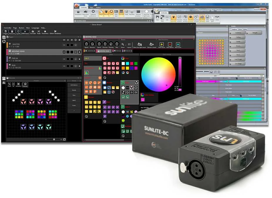 DMX šviesų valdymo sąsaja Sunlite BC Basic Class