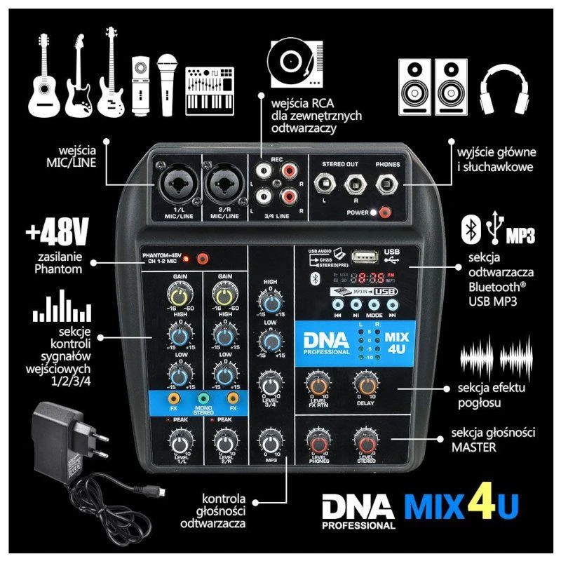 Dna Professional Garso pultas DNA MIX 4U