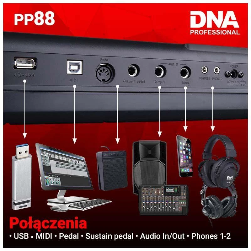 Dna Professional Skaitmeninis pianinas DNA PP 88