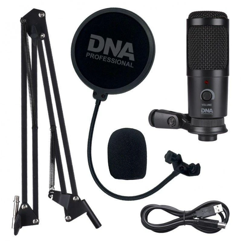 Dna Professional USB kondensatorinio mikrofono komplektas DNA CM USB KIT