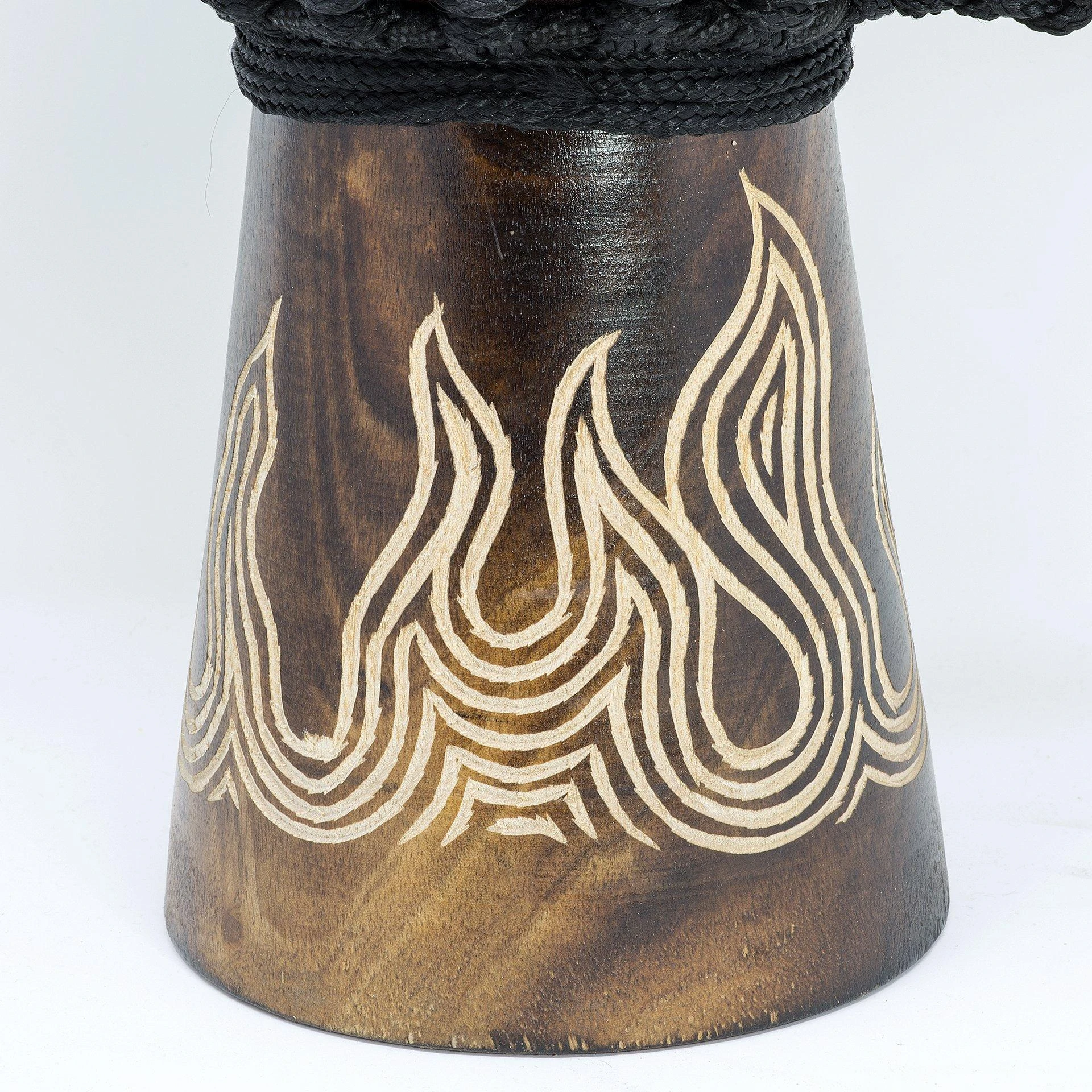 Džembė Terre Carved - Liepsna 30 cm