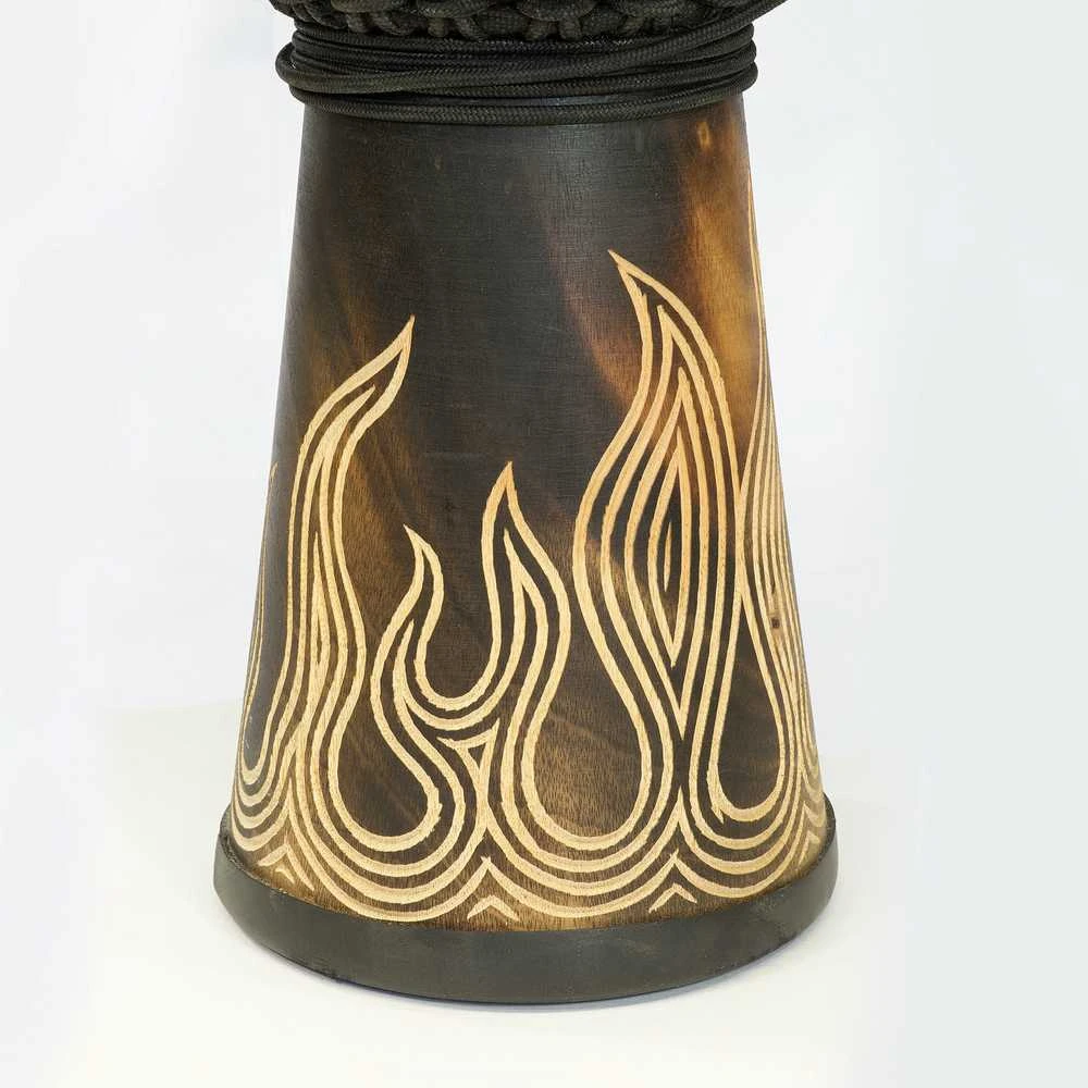Džembė Terre Carved - Liepsna 50 cm