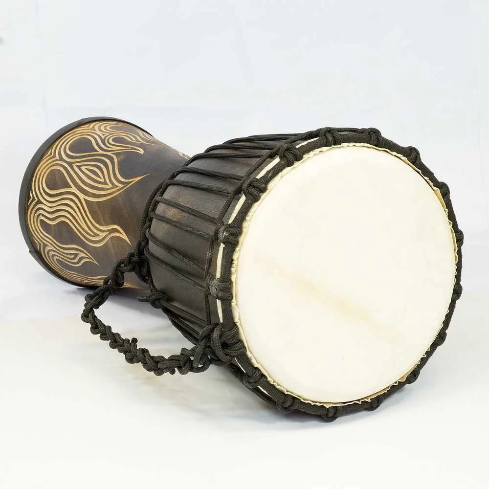 Džembė Terre Carved - Liepsna 50 cm