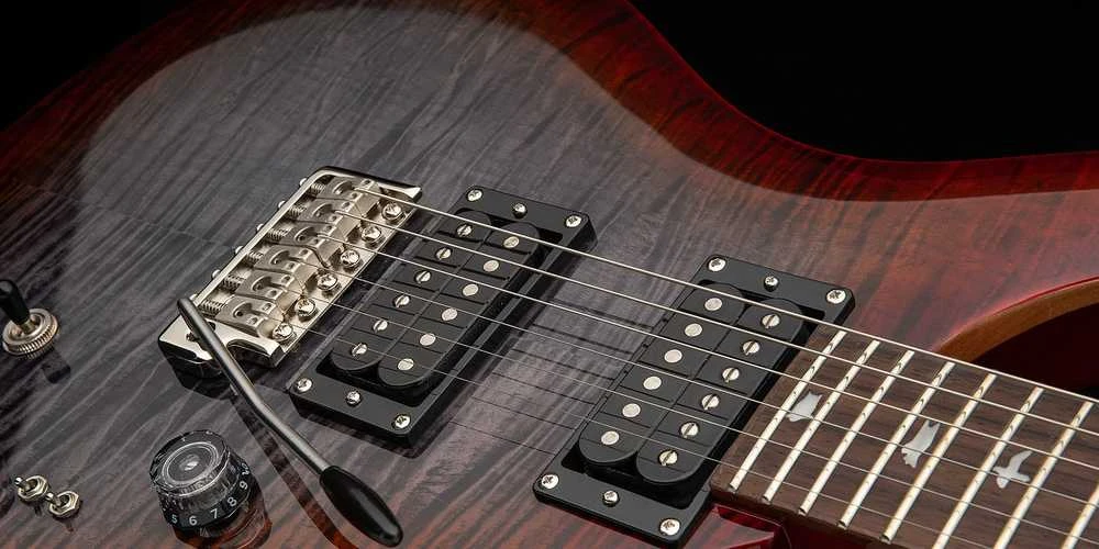 Elektrinė gitara PRS SE Custom 24-08, deginto medžio vyšninė