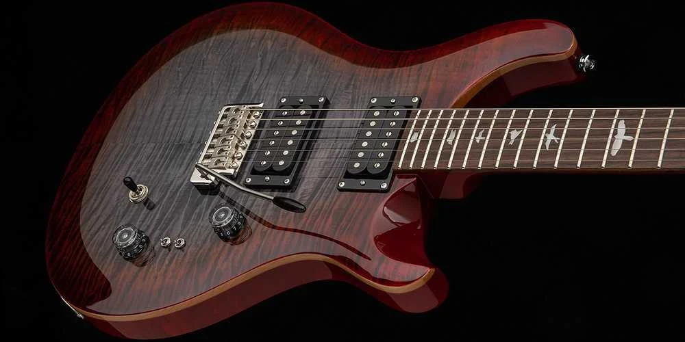 Elektrinė gitara PRS SE Custom 24-08, deginto medžio vyšninė